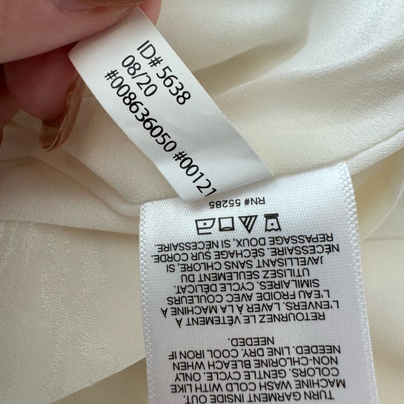 Express Ivory Strapless Ruffle Tank Top - Picture 8 of 8